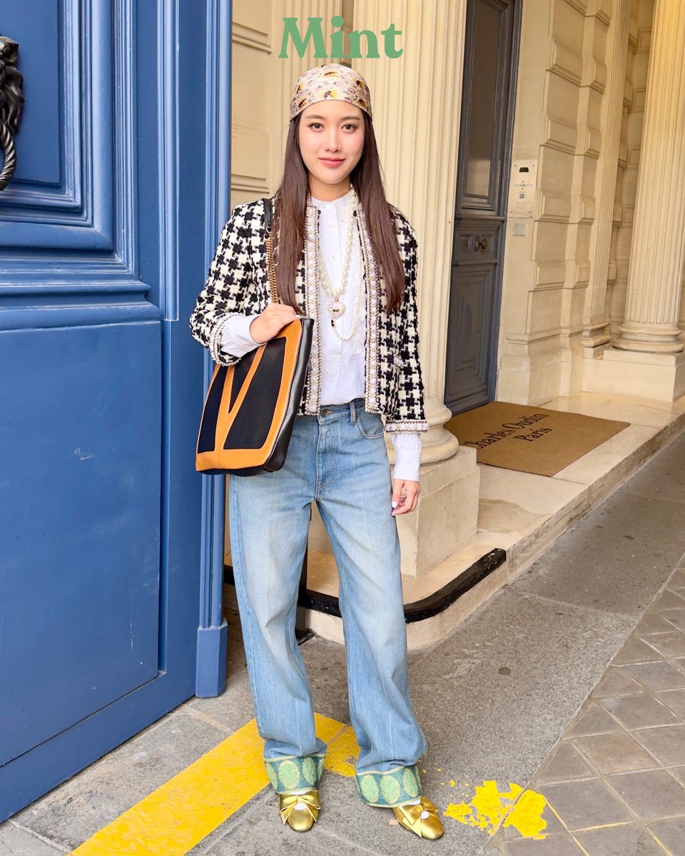 mintmag_th's tweet photo. #MintReports ส่งอีกความสวยของสาว #ฟรีนสโรชา ขณะที่มาชม Resee ของ Maison Valentino Spring / Summer 2025 ในวันนี้ ณ กรุงปารีส ฝรั่งเศส  💚

PAVILLON DES FOLIES X SAROCHA
#PavillonDesFoliesxFREEN 
#ValentinoSS25xFreen 
#srchafreen 
#VALENTINOGARAVANI 
#PavillonDesFolies 
#MintMagTH https://t.co/bwhxHf923t