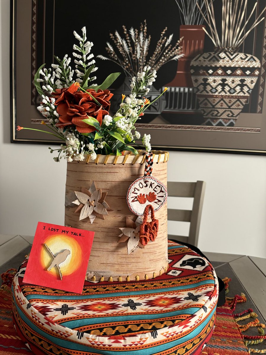 Nmoskeyin-(mohs-gay-yin) I am sorry with heartfelt apologies for language loss, assaults on your fishing and hunting rights, non-protection 4 our indigenous women &amp; men, threats to our traditional food &amp; medicines by spraying poison on our homelands! Please say it with heart!🧡🧡