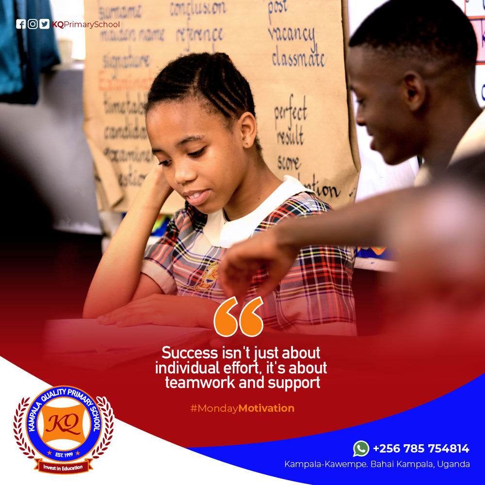 kqprimaryschool's tweet photo. We rise by lifting each other! By supporting your classmates, everyone grows stronger. Together, we can achieve more. #mondaymotivation #mondayinspiration.
#Etania #Tamale #Laika #Zahara #IsaacSsemakadde #KampalaCreme #MamiDeb #TheDeputyPresident #Mombasa #Uhuru https://t.co/VTx7EnuhKB