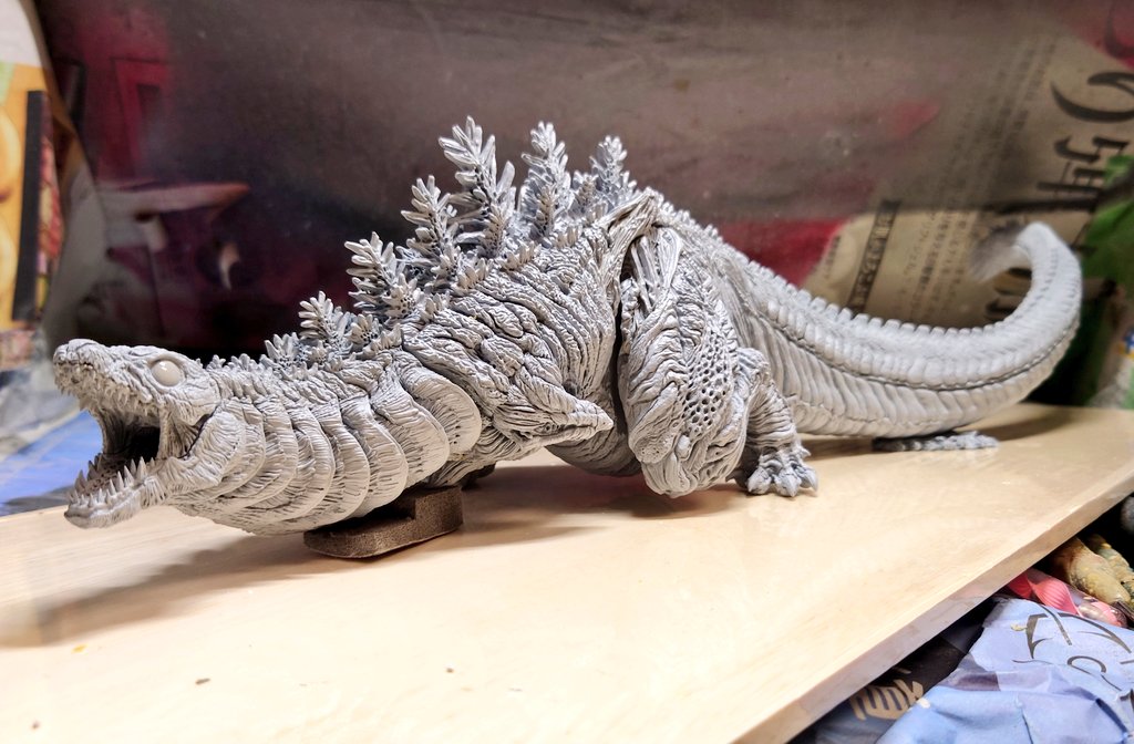 ゴジラ 第二形態 ガレージキット ゴジラ第2形態 版権許諾頂きました！！ 11/2にある #ホビーラウンド31