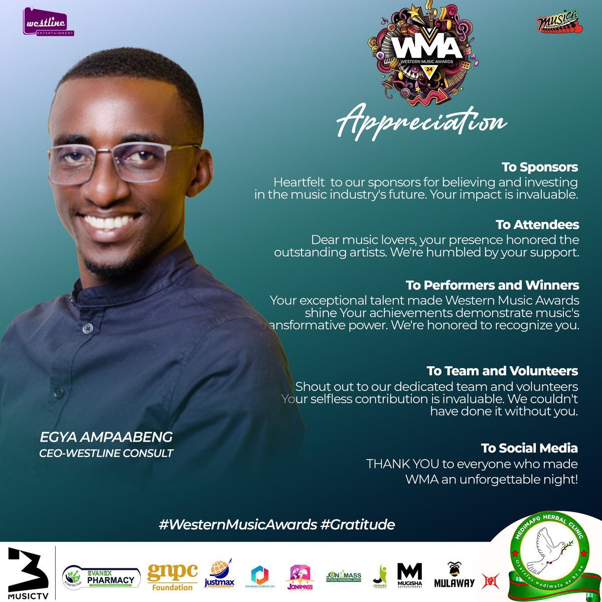 We are very grateful. Thank you to all stakeholders. Thank you