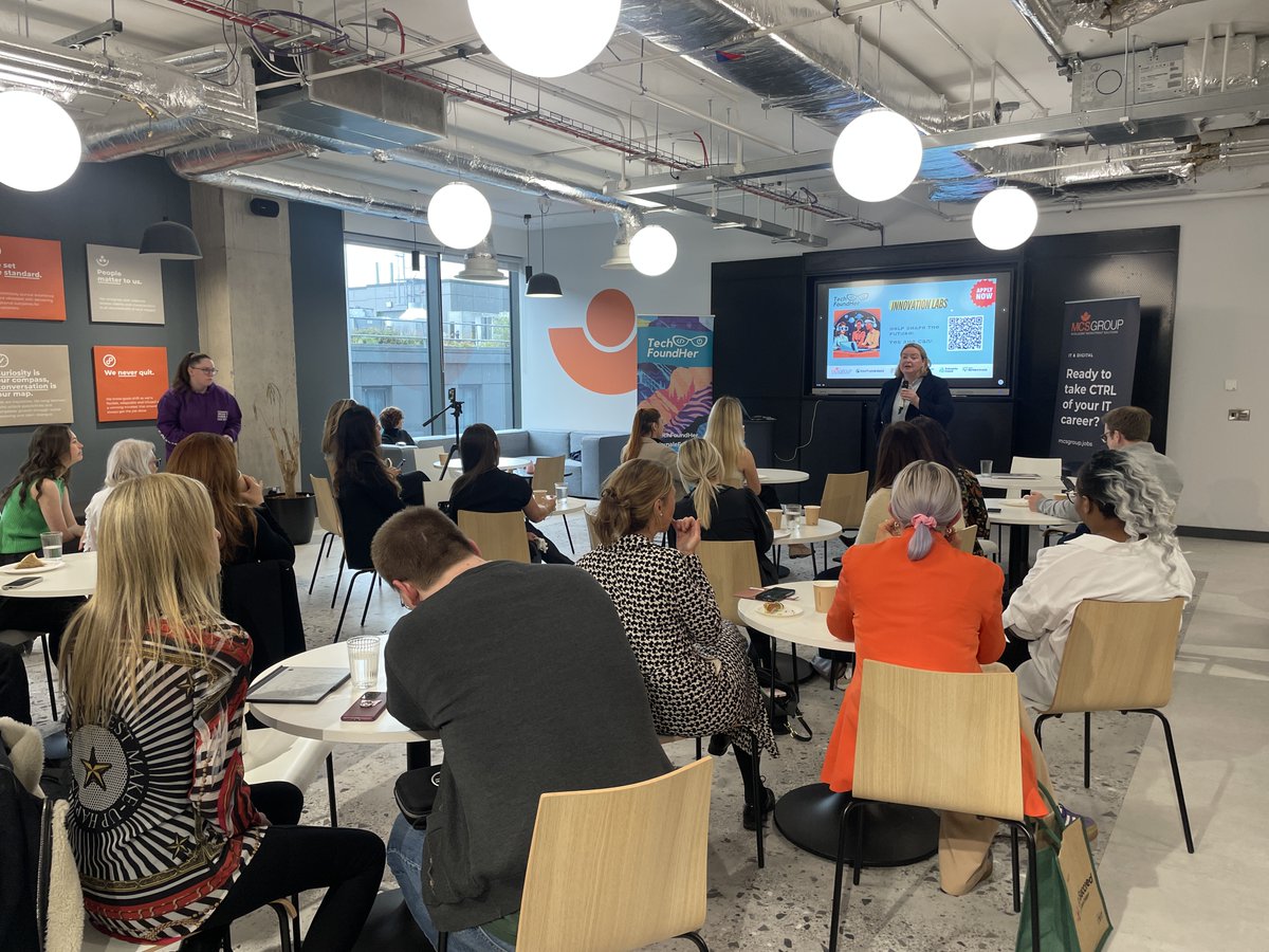 TechFoundHer's tweet photo. Kicking off the Belfast Innovation Lunch & Learn!🎤
We’re live with hosts Mairin Murray and Laura McClean as they introduce today’s inspiring lineup of women tech founders.
#TechFoundHer #BelfastTechWeek #WomenInTech #InnovationLabs1 https://t.co/5zh1zIjGdj