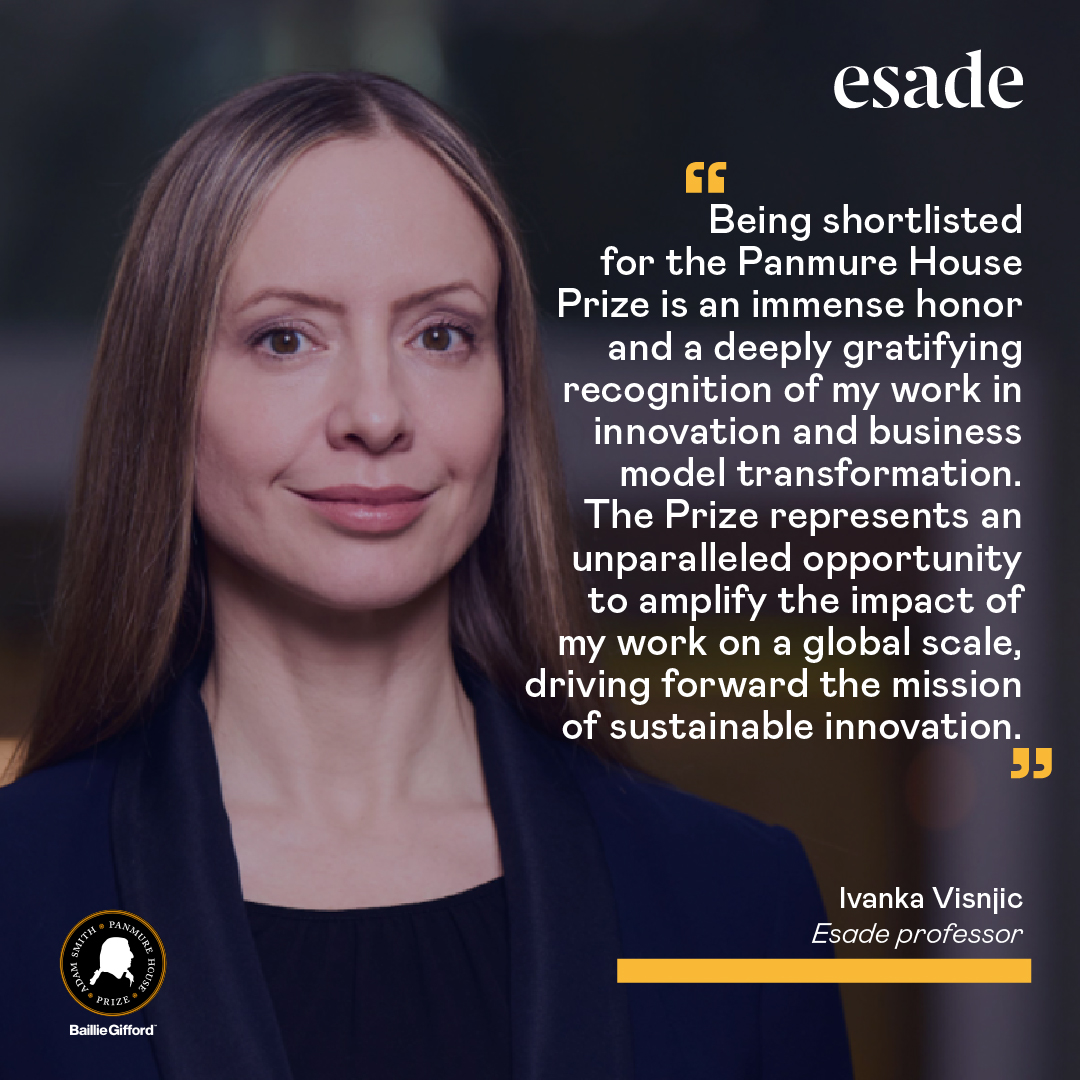 Esade (@esade) on Twitter photo Congratulations to #Esade professor <a href="/ivankavisnjic/">Ivanka Visnjic</a>, who has been shortlisted for the prestigious <a href="/AdamSmithHouse/">Adam Smith's Panmure House</a> Prize, which recognizes groundbreaking research that contributes to advancing long-term thinking and innovation.
We also extend our best wishes to fellow shortlisted Congratulations to #Esade professor <a href="/ivankavisnjic/">Ivanka Visnjic</a>, who has been shortlisted for the prestigious <a href="/AdamSmithHouse/">Adam Smith's Panmure House</a> Prize, which recognizes groundbreaking research that contributes to advancing long-term thinking and innovation.
We also extend our best wishes to fellow shortlisted