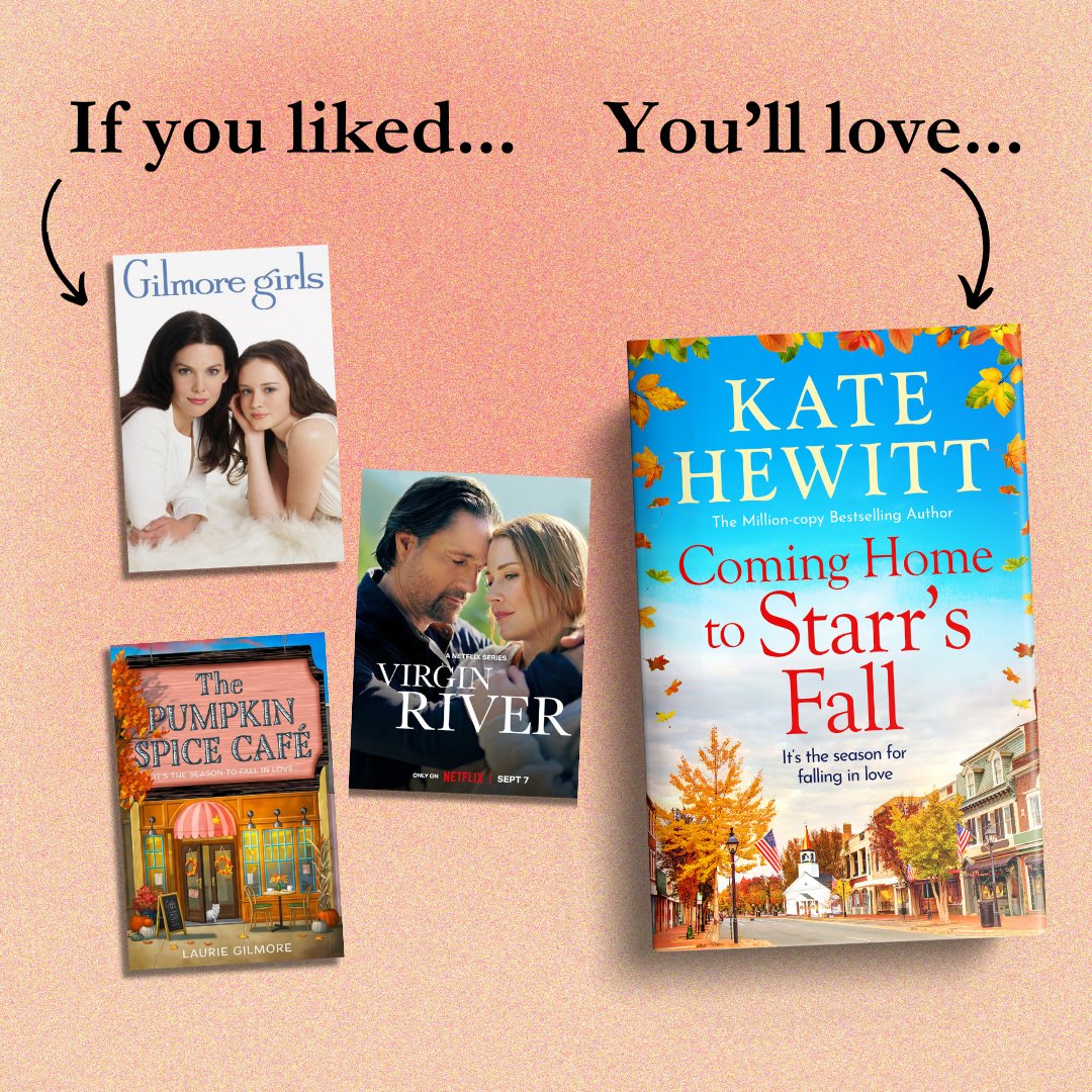 BoldwoodBooks's tweet photo. Fans of #GilmoreGirls, #VirginRiver and #ThePumpkinSpiceCafe, we have a treat for you 🍁
#ComingHomeToStarrsFall by @author_kate will whisk you away to the beautiful autumnal scenery of New England! Curl up with this feel-good, romantic read here 📕 https://t.co/hwOfL3qOav https://t.co/HEGcuzLsWZ