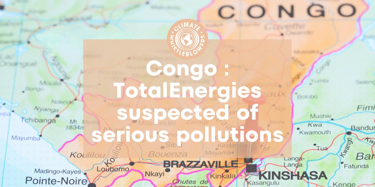 ClimateWhistles's tweet image. “It is unthinkable that this type of environmental study is not systematically made public”.

An investigation by @Mediapart and @MongabayOrg, based on documents obtained by @ClimateWhistles,  reveals that TotalEnergies' Djéno oil terminal in Congo Brazzaville is responsible for…