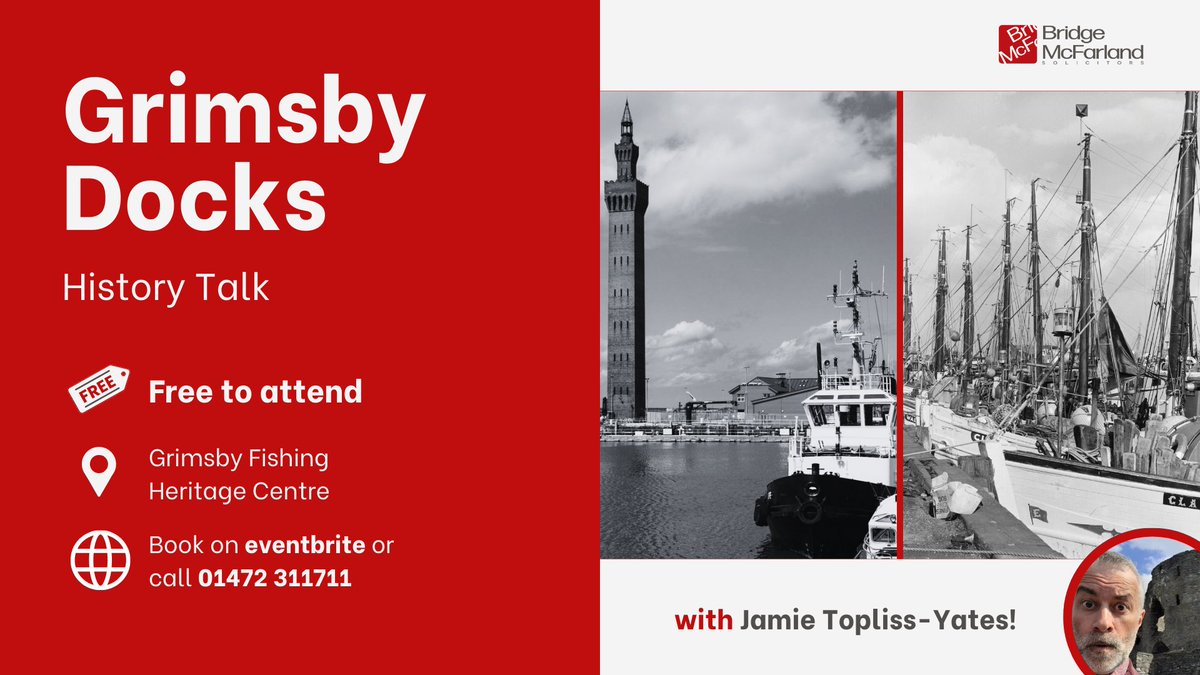 🚢 Grimsby Docks - History Talk!

Spaces are limited so please book on using the following link eventbrite.co.uk/e/grimsby-dock…