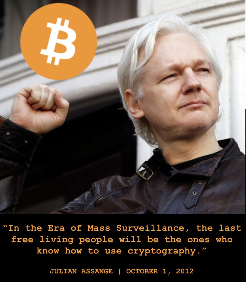 ✨ Julian Assange on the power of #Bitcoin and crypto, exactly 12 years ago.  True at $12, true today 💫