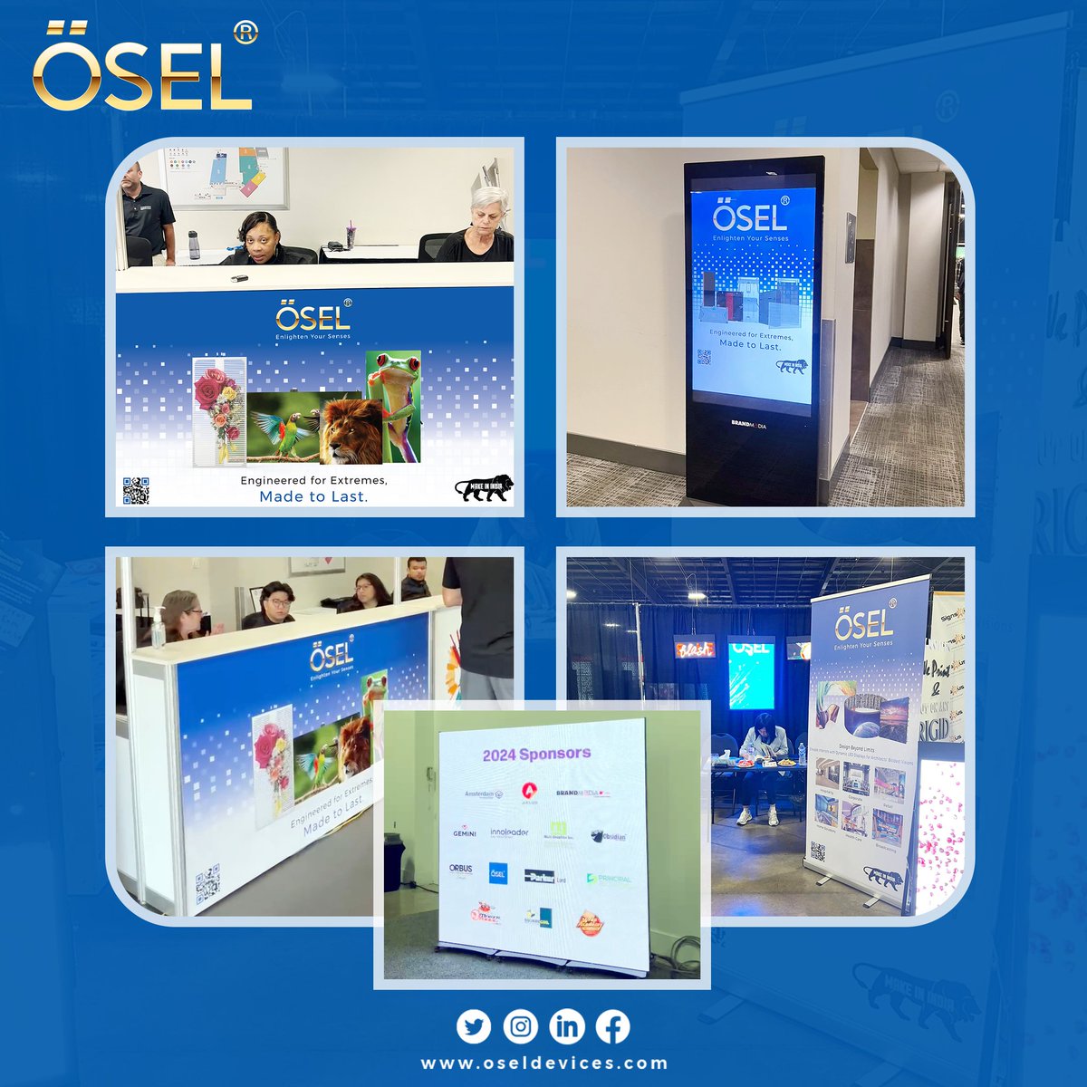 OselDevices's tweet image. Osel Devices Limited was a Proud Sponsor of Sign Expo Canada 2024! 

We were thrilled to sponsor Sign Expo Canada 2024, where the brightest minds in the signage industry came together! 

#OselDevices #SignExpoCanada2024 #DigitalSignage #Innovation #SignageIndustry