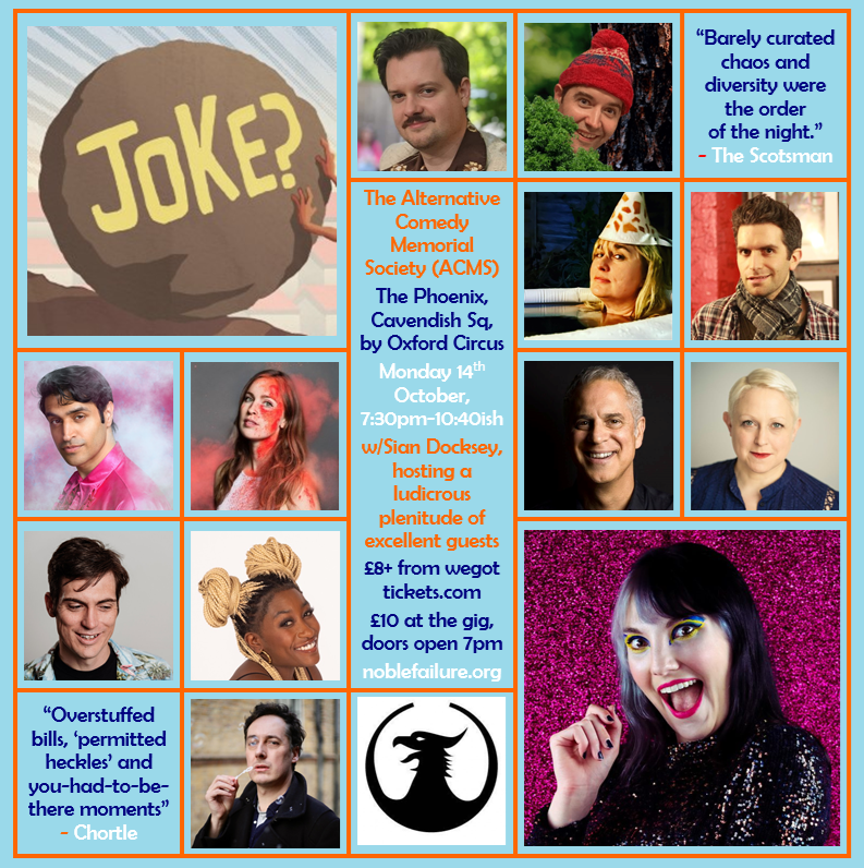 ACMS (@altcommemsoc) on Twitter photo #ACMS
📅Monday 14th October, 7:30pm
🏰<a href="/ThePhoenix_W1/">The Phoenix</a>
🎟️£8 in advance from wegottickets.com/event/632881/
😻hosted by @siandocksey, with e.g. <a href="/SomeNiceFun/">Andy Barr</a>, <a href="/jazmattusounds/">Jaz Mattu</a>, <a href="/KatiaKvinge/">Katia Kvinge</a>, <a href="/MCapozzola/">Mike Capozzola</a>, <a href="/sophiedukebox/">DUKER</a>, AND MORE
🌈free guestlist for trans & non-binary folk, DM us your names #ACMS
📅Monday 14th October, 7:30pm
🏰<a href="/ThePhoenix_W1/">The Phoenix</a>
🎟️£8 in advance from wegottickets.com/event/632881/
😻hosted by @siandocksey, with e.g. <a href="/SomeNiceFun/">Andy Barr</a>, <a href="/jazmattusounds/">Jaz Mattu</a>, <a href="/KatiaKvinge/">Katia Kvinge</a>, <a href="/MCapozzola/">Mike Capozzola</a>, <a href="/sophiedukebox/">DUKER</a>, AND MORE
🌈free guestlist for trans & non-binary folk, DM us your names