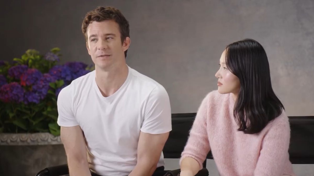 FilmUpdates's tweet photo. Luke Thompson and Yerin Ha’s first interview together for ‘BRIDGERTON’ https://t.co/WyIF6brcpd