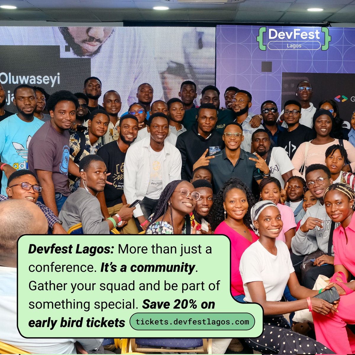 gdglagos's tweet photo. Early bird tickets end TODAY! β°
Don't miss out on this amazing opportunity to learn from industry experts and network with like-minded professionals. Secure your spot now.
https://t.co/x7eYbU8Nr2
#DevFestLagos2024 #DevFest2024 #GDGLagos11 https://t.co/ndy089Ma3i