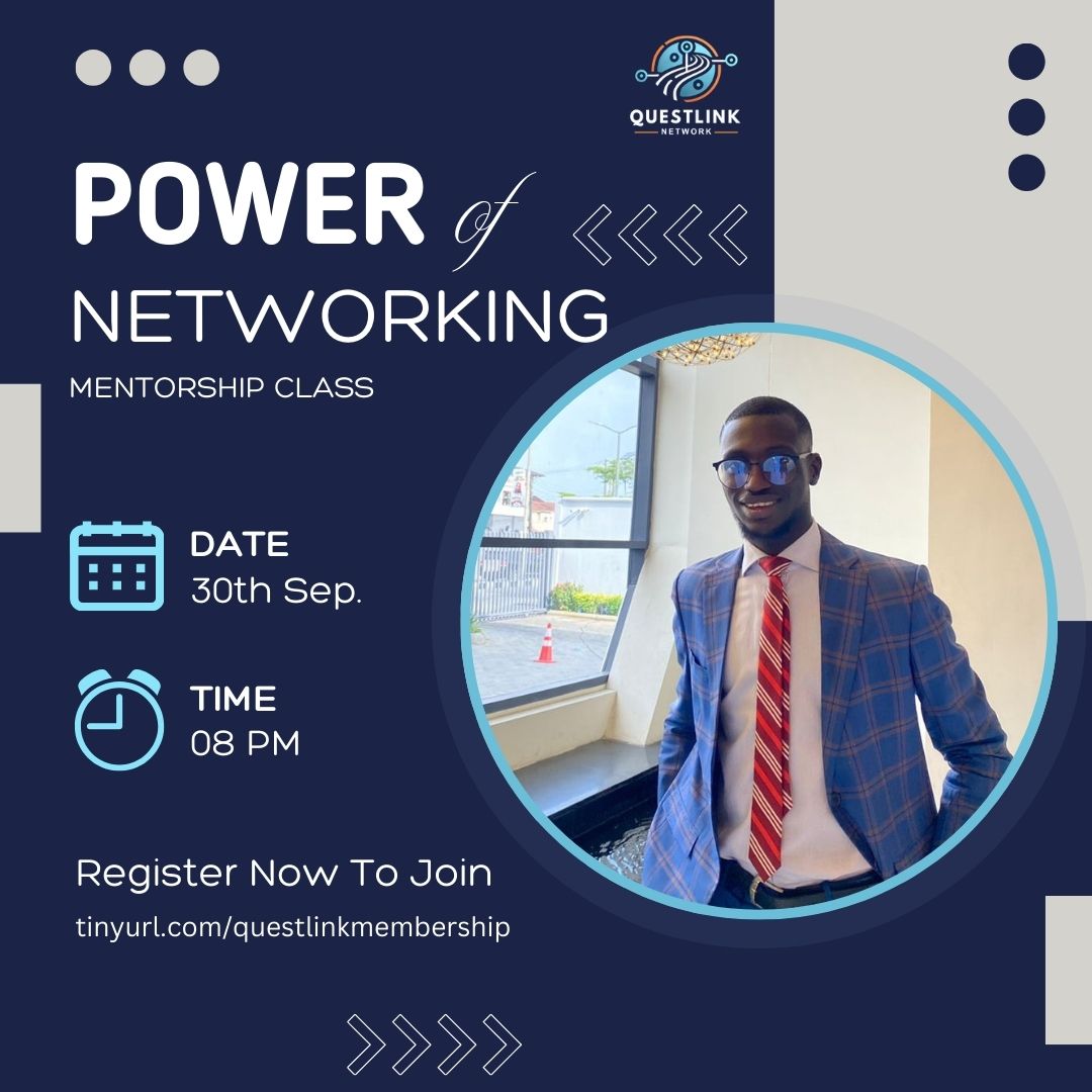 QuestlinkNet's tweet image. Do you know how much you can improve yourself with the resources you have?

Utilize your skills and learn how to pitch them effectively. Register through this link NOW! Don't miss a lifetime opportunity 👍🏾

tinyurl.com/questlinkmembe…