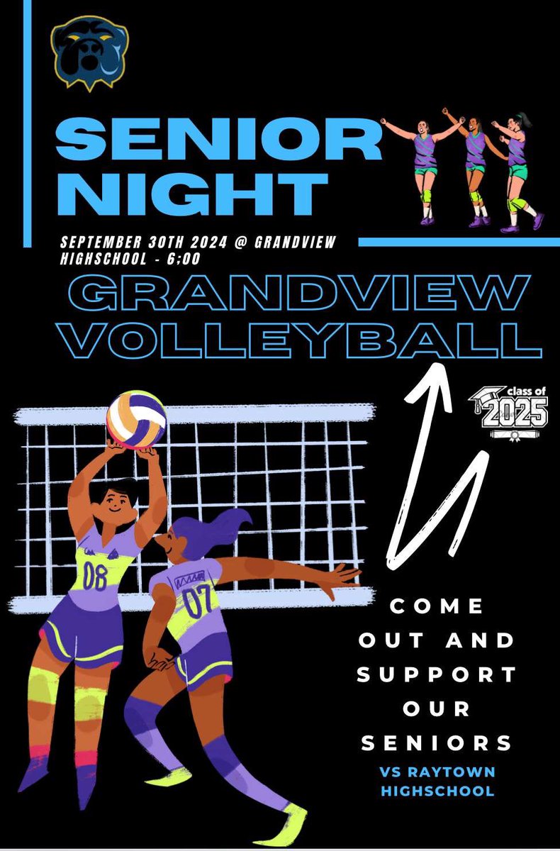 CheerGrandview's tweet photo. Senior night for volleyball https://t.co/5G6Ww1HcNs
