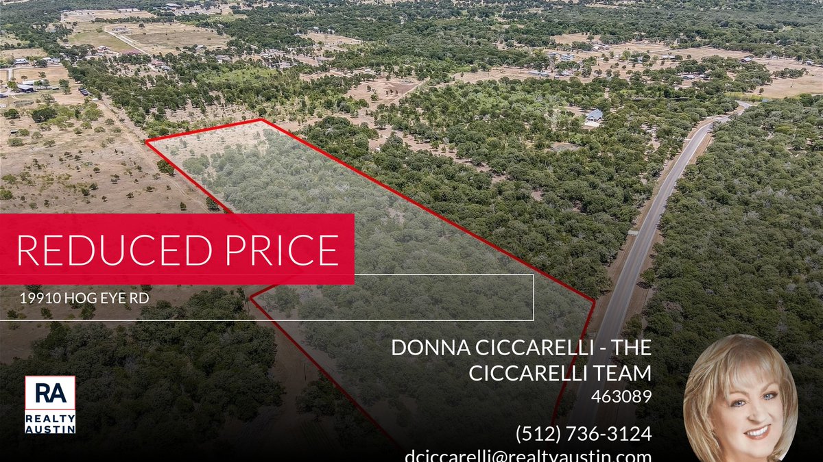 ciccarelliATX's tweet photo. 📍 Reduced Price 📍 This recently reduced home at 19910 Hog Eye Rd in Manor won't last long, so, don't wait to set up a showing! Reach out here or at (512) 736-3124 for more information!

Donna Ciccarelli - REALTOR
GRI ABR CNE ALHS... https://t.co/f47x3XSjUi https://t.co/LkVqtrAXCi