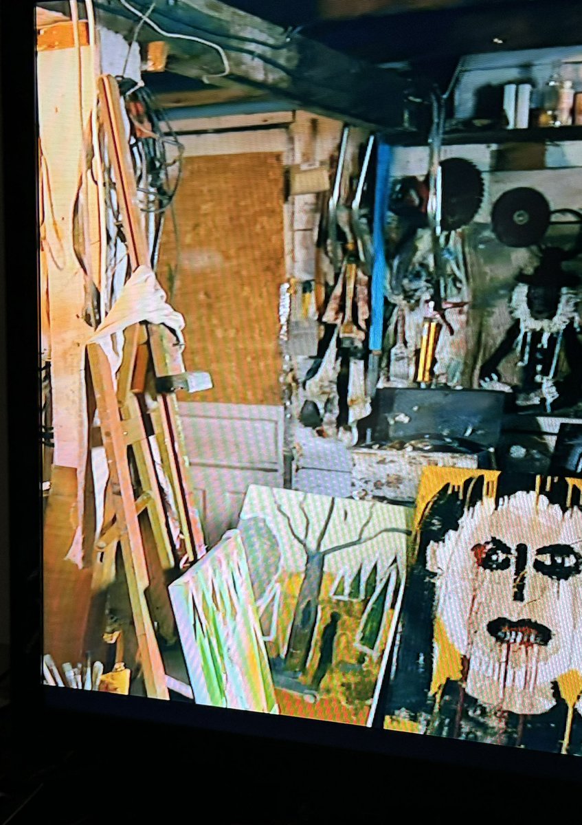 sulean's tweet photo. @BobbieNotJo @FROMonMGM @mgmplus I saw it on the ground in the basement and what appears to be an apparition of someone/something facing “away” from it, as if getting out..not going in! It struck me! https://t.co/vd3IhfGqW4
