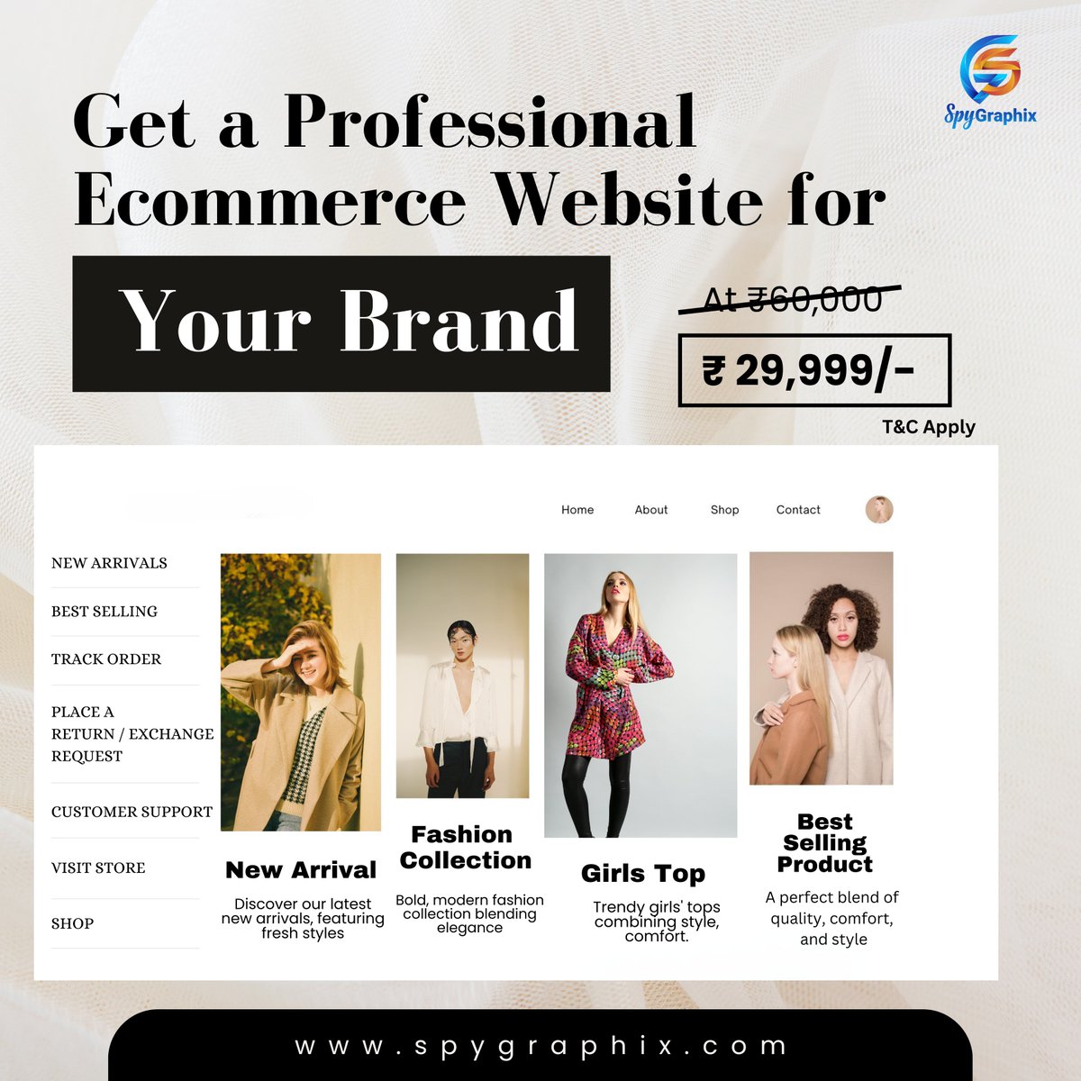 GraphixSpy34757's tweet image. Get a Professional E-commerce Website with Spygraphix – Your Gateway to Online Success

#branding #DigitalMarketing #brandingagencyexpert #spygraphix #seo #branding #brandingagency #brandingagencyindia #brandingagencyexpert #digitalmarketing