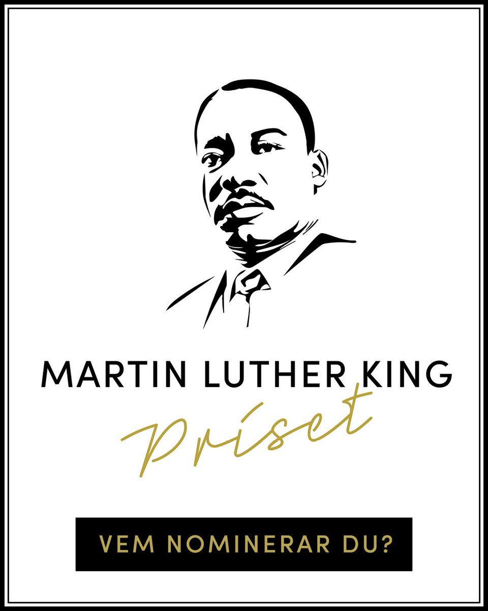 Det är dags att nominera! Priset tilldelas en person eller en grupp som har arbetat för att hitta nya och kreativa sätt att använda ickevålds-principer och metoder för att bekämpa fattigdom, rasism, krig och våld.
Nominerahär 👉 martinlutherking.se/nominera senast den 11 oktober.