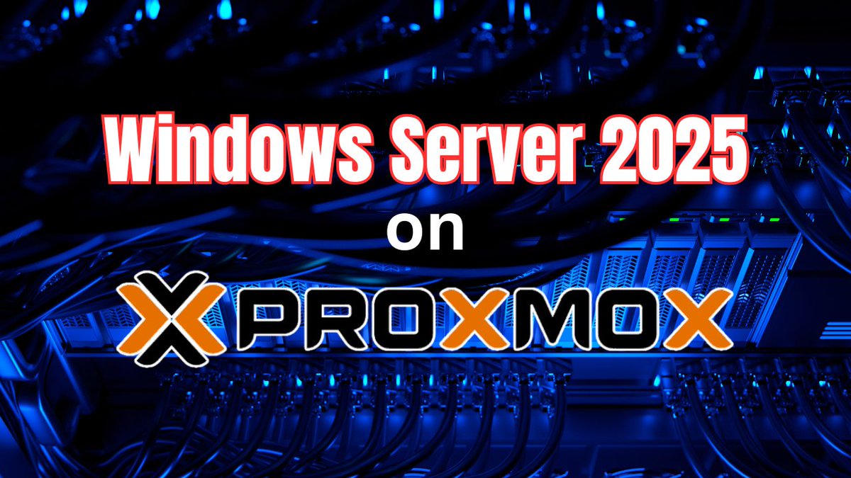 vspinmaster's tweet image. Install Windows Server 2025 on Proxmox #proxmox #windowsserver2025 #homelab #homeserver #proxmoxveserver #virtio #qemuvirtualization #virtualization #kernelvirtualmachine #kvm virtualizationhowto.com/2024/09/instal…