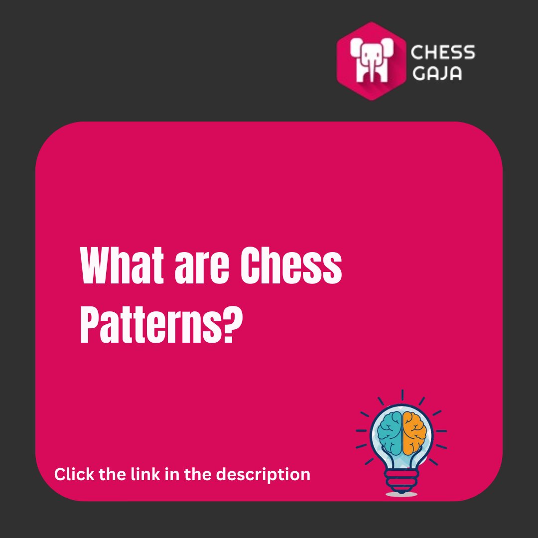 ChessGaja's tweet image. What are Chess Patterns?
video link - youtube.com/shorts/TDl82-s…
#ChessPatterns #ChessTactics #ChessStrategy #LearnChess #ChessTips #grandmastertips #ChessForBeginners #chessplayers #chessgaja #GMPriyadharshan #onlinechessclass #onlinechess #chess #chessvideos #onlinechessacademy