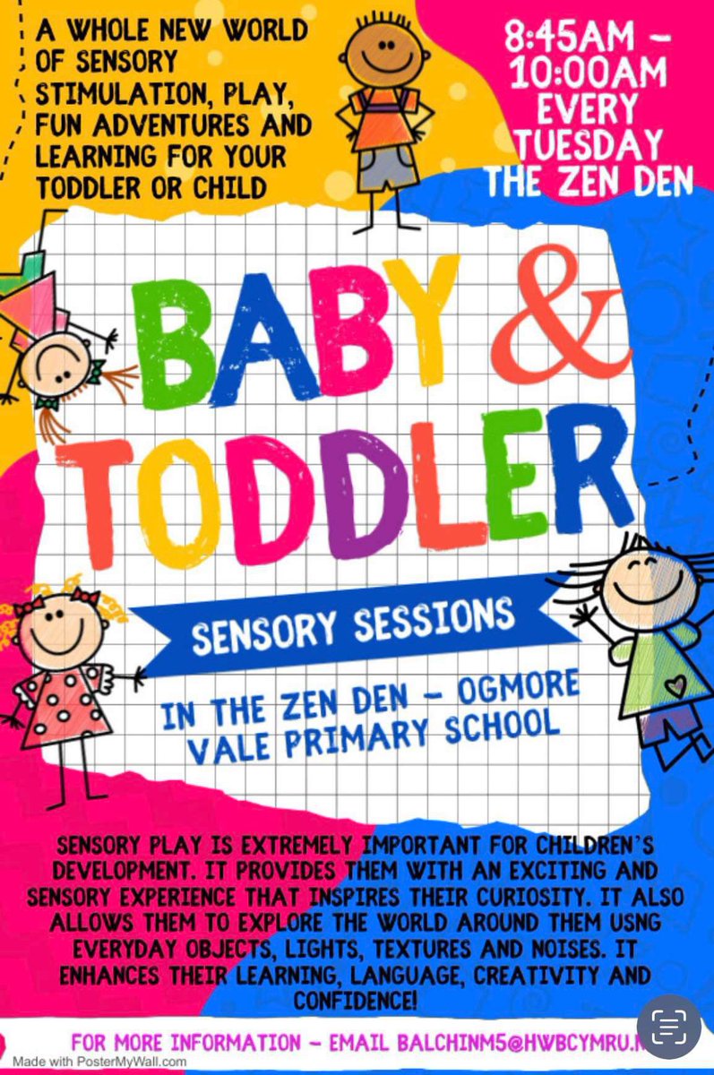 Our Baby &amp; Toddler Zen Den sessions will be starting back Tuesday 1st November! They will be every Tuesday 8:45 in the schools Zen Den! 
Come along and give your child the sensory and play experiences that will inspire their curiosity.  

Everybody welcome!!