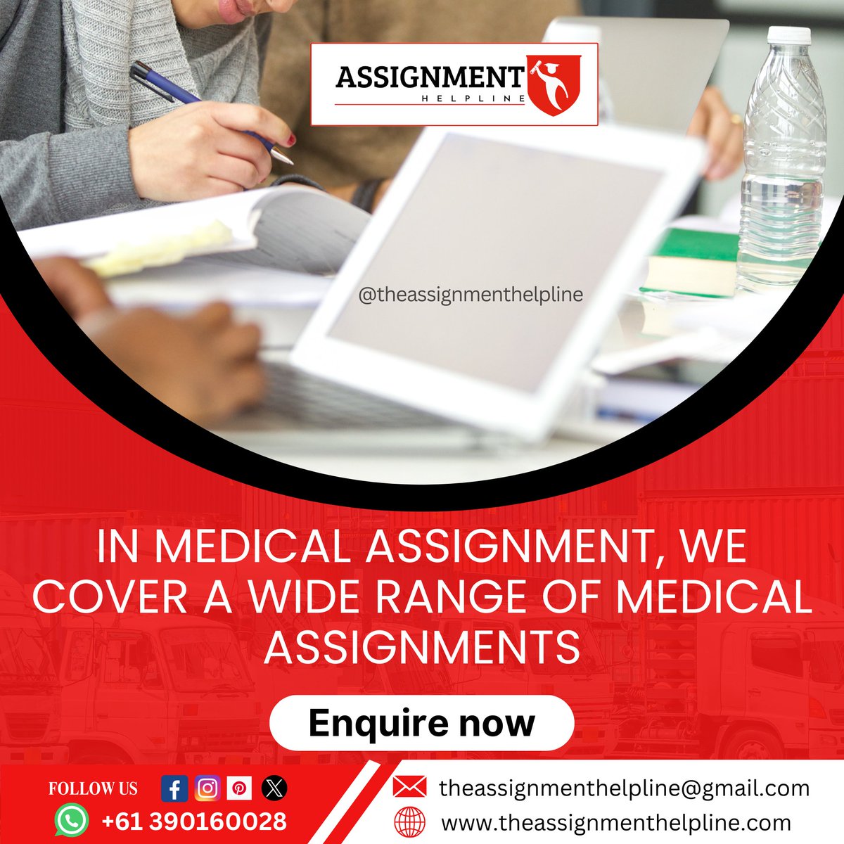 _the_assignment's tweet image. In Medical Assignments, we cover a wide range of topics to help you excel in your studies!
Visit our website! theassignmenthelpline.com
OR
👉Get Instant Help! wa.me/+61390160028
#MedicalAssignmentHelp #HealthcareStudies #MedicalResearch #AssignmentHelp #NursingAssignment