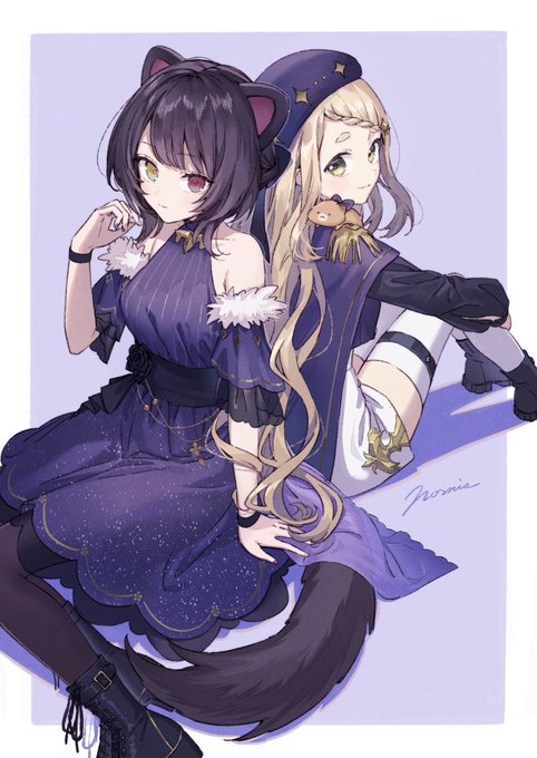 α1 にじさんじ メイド服&ケモミミ リゼ・ヘルエスタ&戌亥とこ スリ&プレマ にじさんじ リゼ・ヘルエスタ 戌亥とこ メイド プレイマット