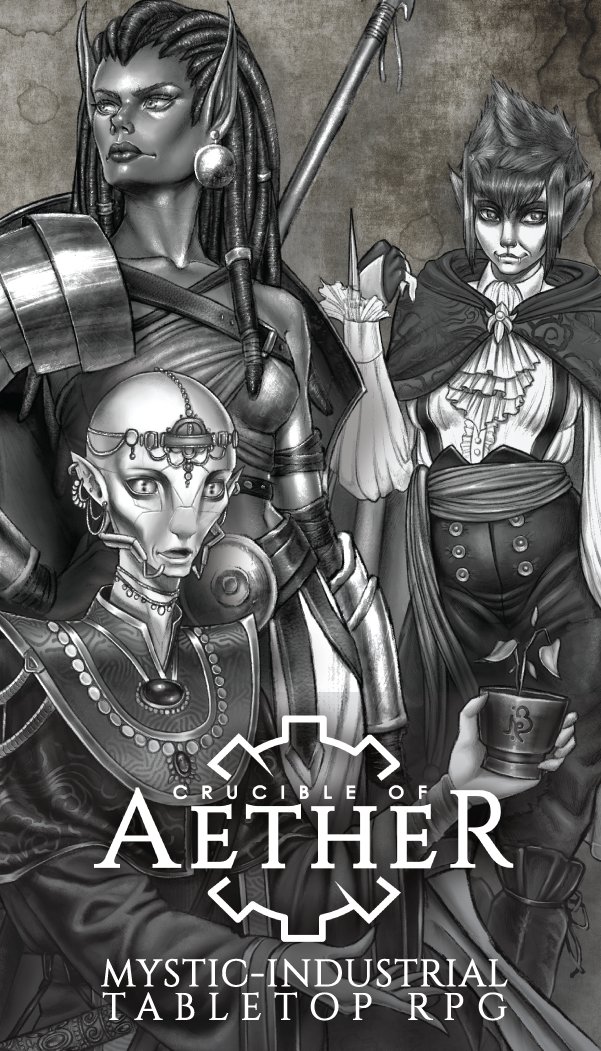 It’s here! The character creation beta for our #ttrpg Crucible of Aether!

Join our Discord now to explore all the possibilities for adventure in a world of magic, industry and the eldritch: discord.gg/NMsN2VSzNr