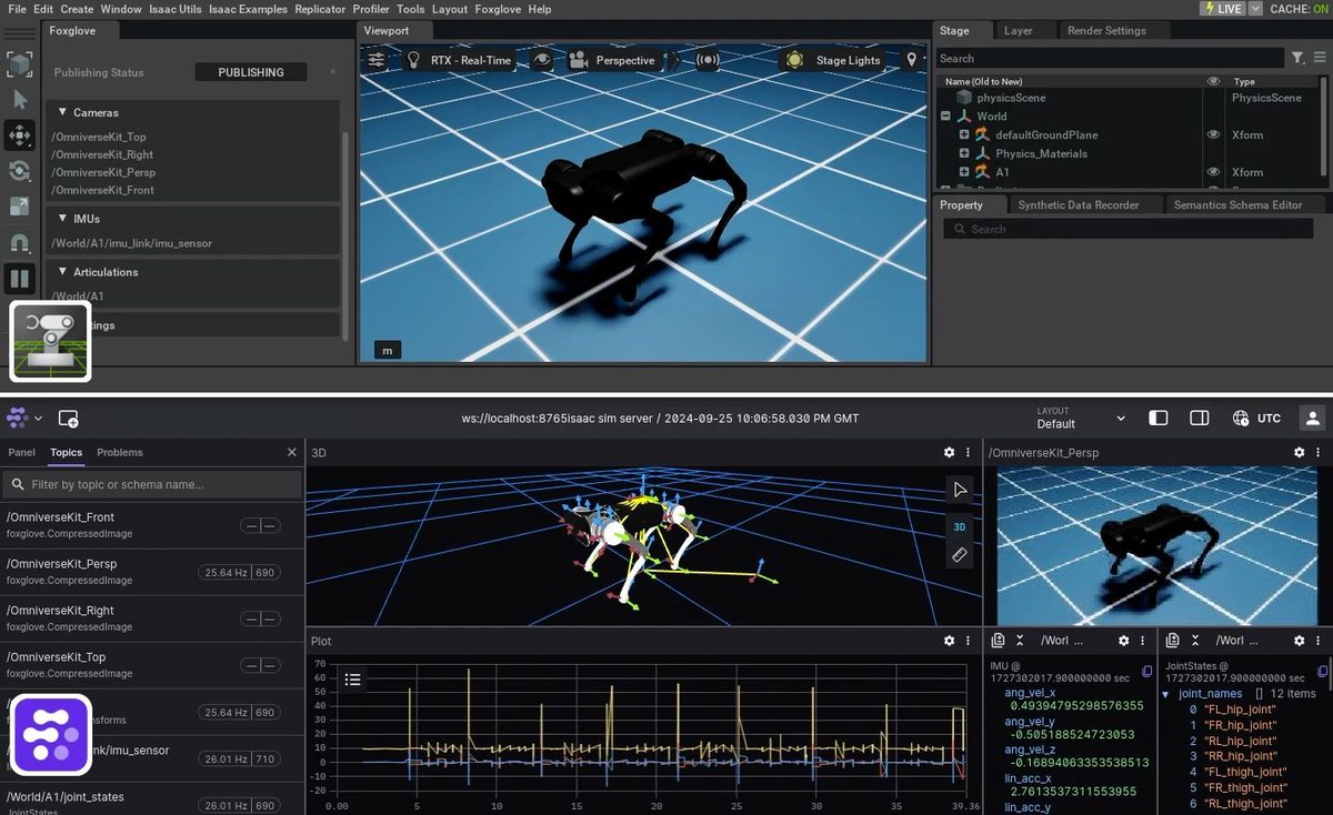 Learn how to visualize an Isaac Sim simulation in real time using Foxglove’s custom extension. Let's go! 🤖 🚀

Many robotics engineers use <a href="/nvidia/">NVIDIA</a> Omniverse’s popular Isaac Sim to simulate and test robotic systems in a realistic 3D environment, enabling effective algorithm