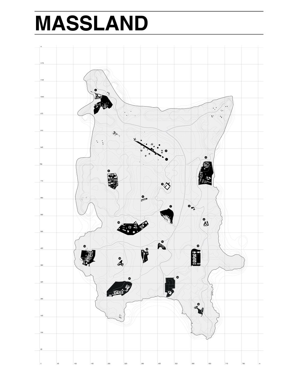 MASSLAB_PT's tweet image. Can we merge architecture, art, and music?
MASSLAND is an imaginary island that brings together diverse projects. These cities form a unified map full spectrum of spatial possibilities. Driven by the constant challenge to discover them, we are designing for a hopeful future.