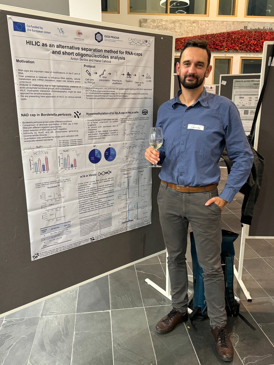 Cahova Group of Chemical Biology (@cahovab) on Twitter photo Two of our members also attended the <a href="/ItsRMaP1/">RMaP - TRR319</a> conference on RNA modifications <a href="/imbmainz/">IMB Mainz</a> last week. Thank you to the organizers <a href="/AttheHelm3/">Brenda Helm</a> and <a href="/koenig_lab/">König Lab</a> for an amazing event! And congratulation to <a href="/Potuza/">Jiri Potuznik</a> for winning the <a href="/embojournal/">The EMBO Journal</a> poster prize!!! #RNA #AP4A <a href="/rna4t_opjak/">RNA4T: RNA for therapy</a> Two of our members also attended the <a href="/ItsRMaP1/">RMaP - TRR319</a> conference on RNA modifications <a href="/imbmainz/">IMB Mainz</a> last week. Thank you to the organizers <a href="/AttheHelm3/">Brenda Helm</a> and <a href="/koenig_lab/">König Lab</a> for an amazing event! And congratulation to <a href="/Potuza/">Jiri Potuznik</a> for winning the <a href="/embojournal/">The EMBO Journal</a> poster prize!!! #RNA #AP4A <a href="/rna4t_opjak/">RNA4T: RNA for therapy</a>
