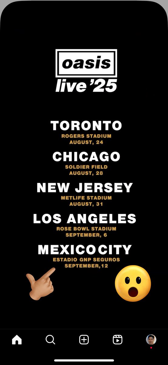 🎧 #Oasis #oasis2025 #OasisComeback #México #Toronto #Chicago #NewJersey #LosAngeles <a href="/oasis/">Oasis</a> <a href="/EstadioGNP/">Estadio GNP</a>