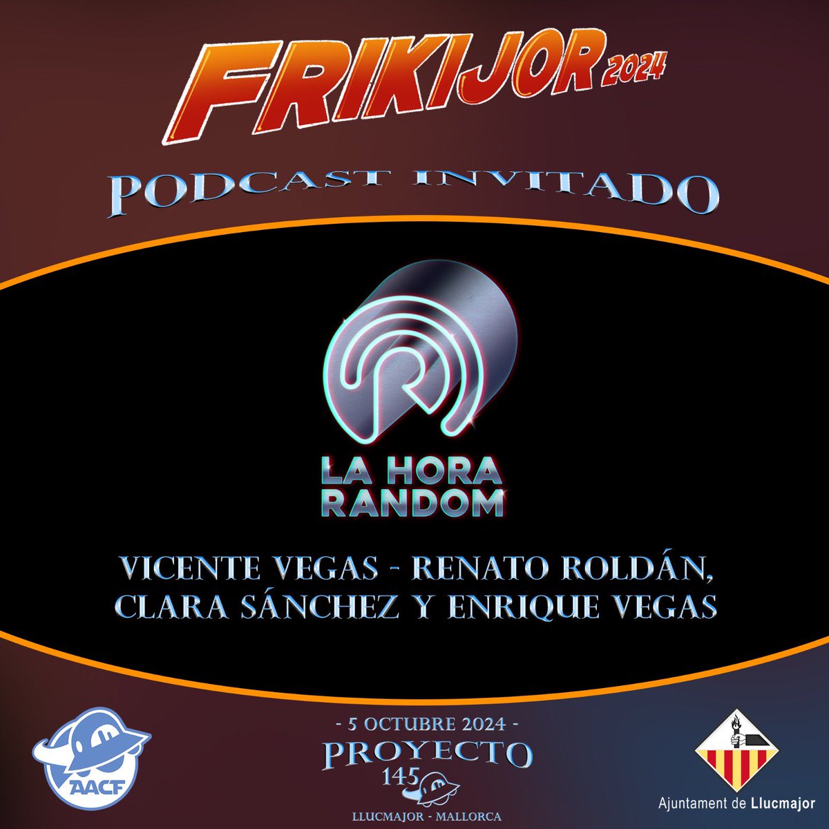 Tendremos en el Frikijor LA HORA RANDOM!!

Enlace: ivoox.com/hora-random-ep…

Nos vemos el 5 de Octubre!