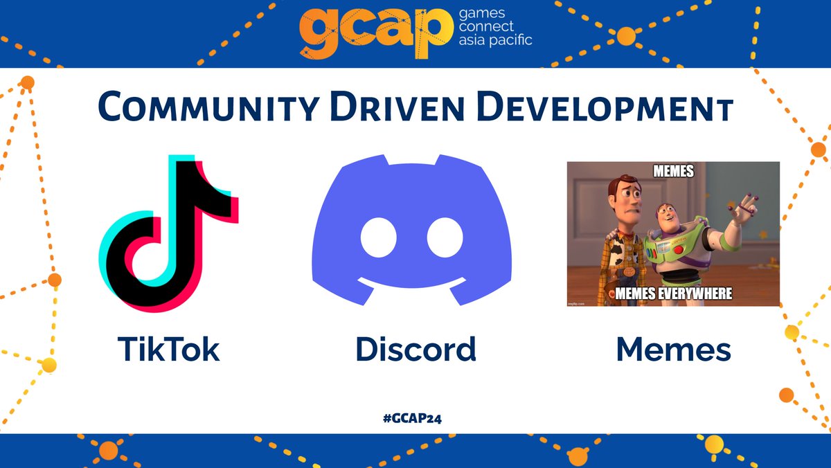 Doolwind's tweet image. Working on the slides for my GCAP talk, aiming for a meme on every slide