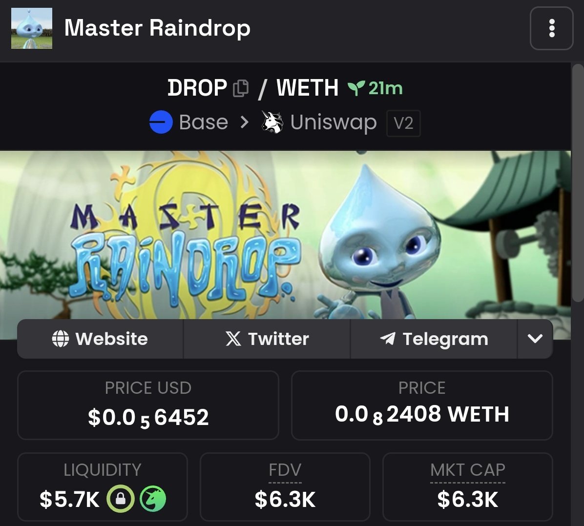 Master Raindrop tweet media
