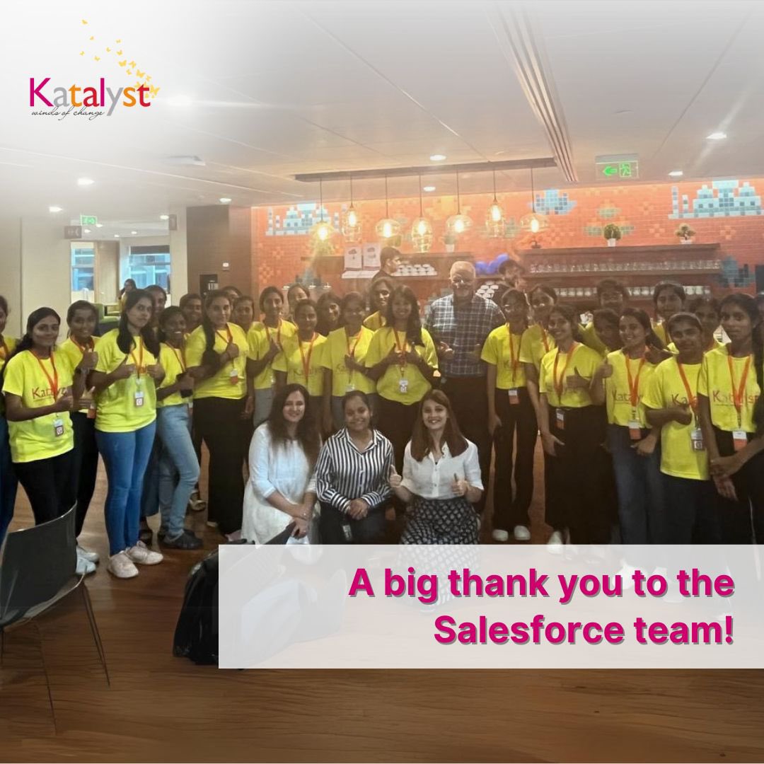 Katalyst students had the opportunity to visit Salesforce and learn about the software industry. 

Thank you to the entire team that made this visit possible!

#salesforce #mentor #corporatevisit #katalystindia #girlsinstem #windsofchange #womenempowerment