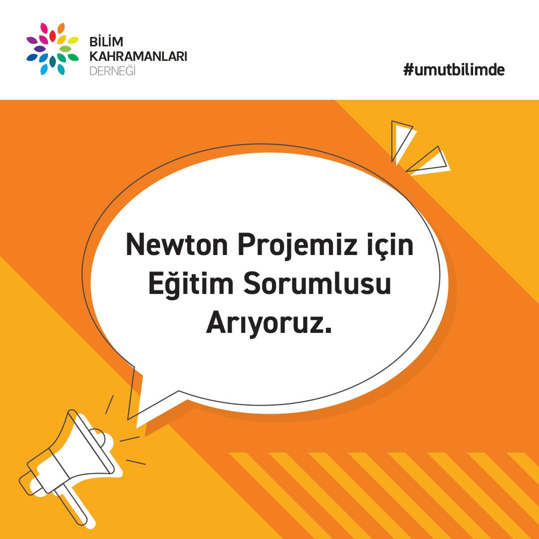 BilimKahraman's tweet photo. Çalışma arkadaşlarımızı arıyoruz! Bilim Kahramanları Derneği’nde görev alacak Programlar Yöneticisi ve Eğitim Sorumlusu pozisyonlarına ilişkin detayları incelemek ve başvuru yapmak için web sayfamızı inceleyebilirsiniz #bilimkahramanları #umutbilimde
https://t.co/HsMiyWdWrT https://t.co/I3vktWZikF
