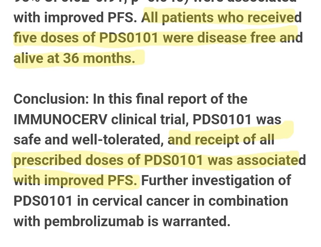 DragonMaxGoku's tweet photo. $PDSB  MD Anderson recommended further investigation with Keytruda..

All patients with 5 doses alive at 36 months disease free. 

I believe a partnership is coming 🙌 https://t.co/BgXEh40KUZ