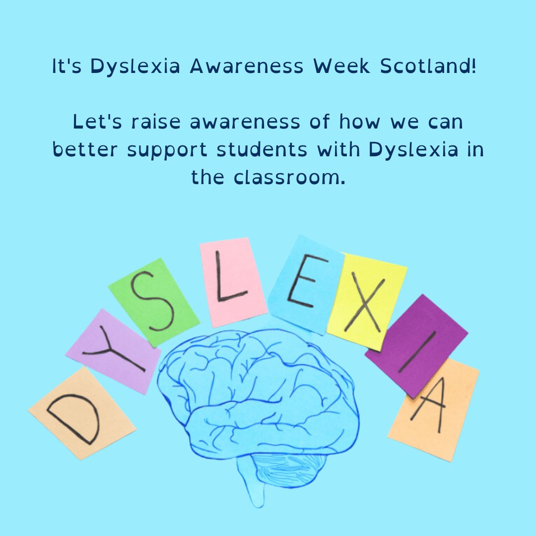 Miss Aird (@miss_aird) on Twitter photo ๐
It's Dyslexia Awareness Week Scotland!
Let's raise awareness of how we can better support students with #Dyslexia in the classroom.
This week, I will post some tips and strategies to support students.
#DyslexiaAwareness
<a href="/DyslexiaScotlan/">Dyslexia Scotland</a> ๐
It's Dyslexia Awareness Week Scotland!
Let's raise awareness of how we can better support students with #Dyslexia in the classroom.
This week, I will post some tips and strategies to support students.
#DyslexiaAwareness
<a href="/DyslexiaScotlan/">Dyslexia Scotland</a>