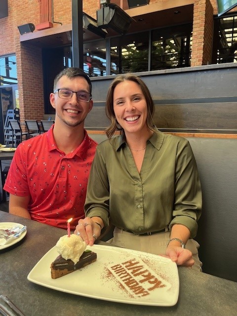 ThePowerofaPlan's tweet photo. Happy Birthday to Victoria!  We had a special visitor join us for lunch, Victoria's husband Brady! https://t.co/2N7cHLRxoE