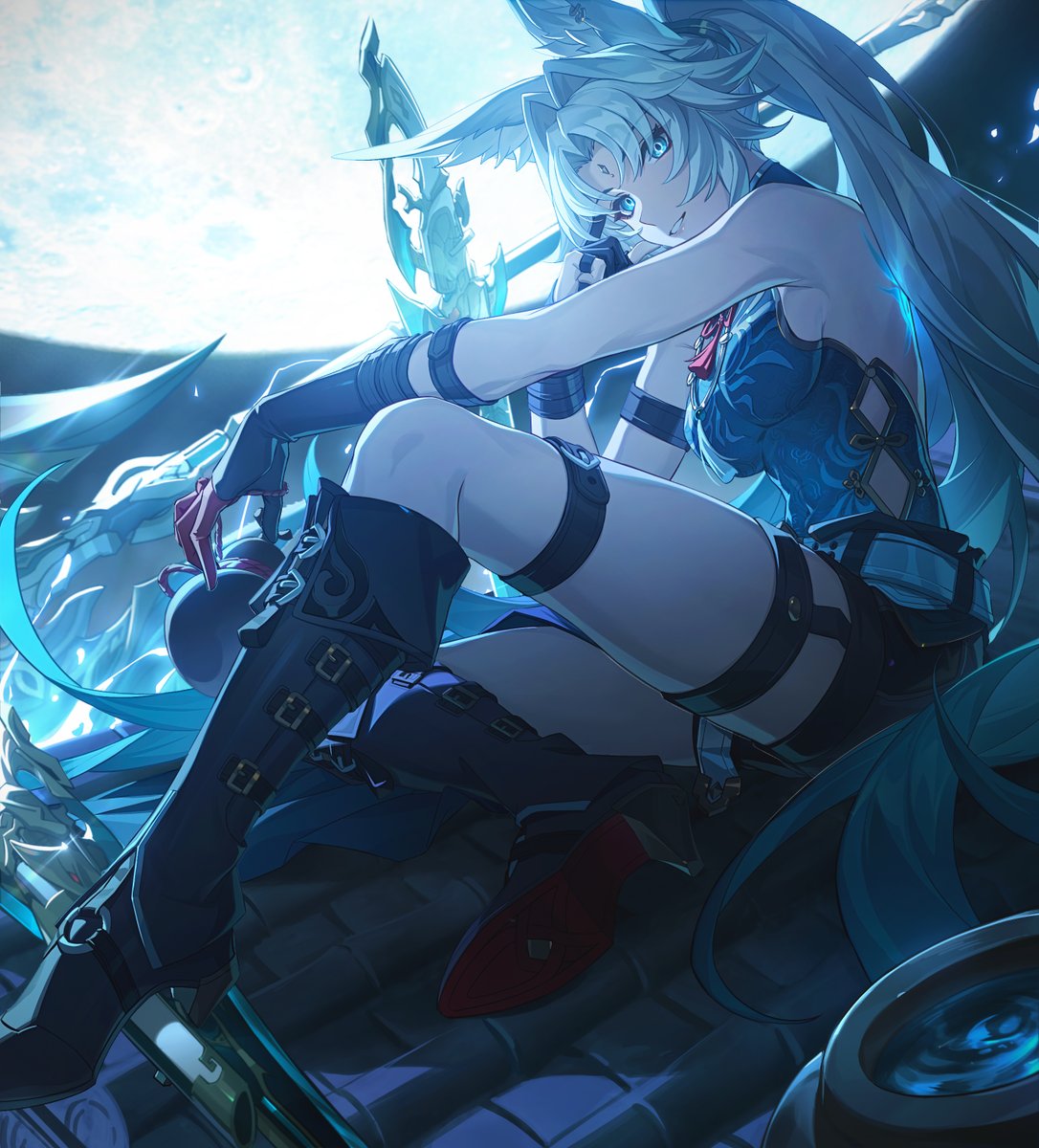 lizhiyan360's tweet photo. 月宵闲游 #HonkaiStarRail #Feixiao https://t.co/CxGpyX9ls6