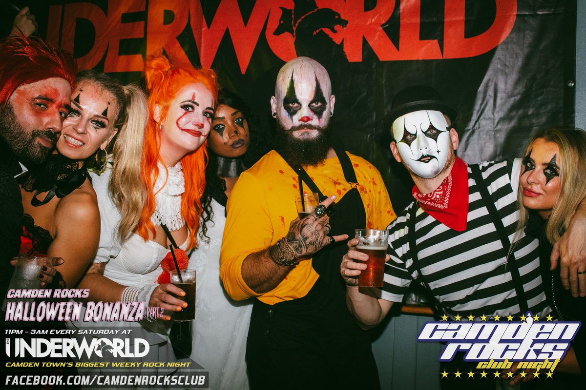 TheUnderworld's tweet photo. The freakshow of the year has just gone on sale, and we're off to our biggest start yet! 💥🎃 @CamdenRocksClub's #Halloween Bonanza always sells out, and there's two nights to choose from - or double down if you dare...

GET TICKETS 🎟️ https://t.co/RrMYSieO9R https://t.co/UXL1t6aGpQ