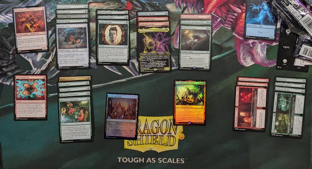 mtg_nomad's tweet image. 2-1 with a pretty good RGb bombs deck at tonights #MagicMates draft. Main deck to the left and sideboard options on the right.

Would be happy with this for Sunday's #MagicMatesCup for sure!