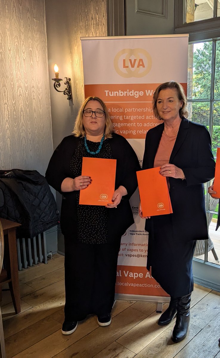 Pleased to attend the launch of this important project with partners  @kent_cc <a href="/kent_police/">Kent Police (UK)</a> @IBVTA <a href="/TWellsCouncil/">TWBC</a> Supporting retailers to spot illegal vapes and stop the sale of vapes to children.