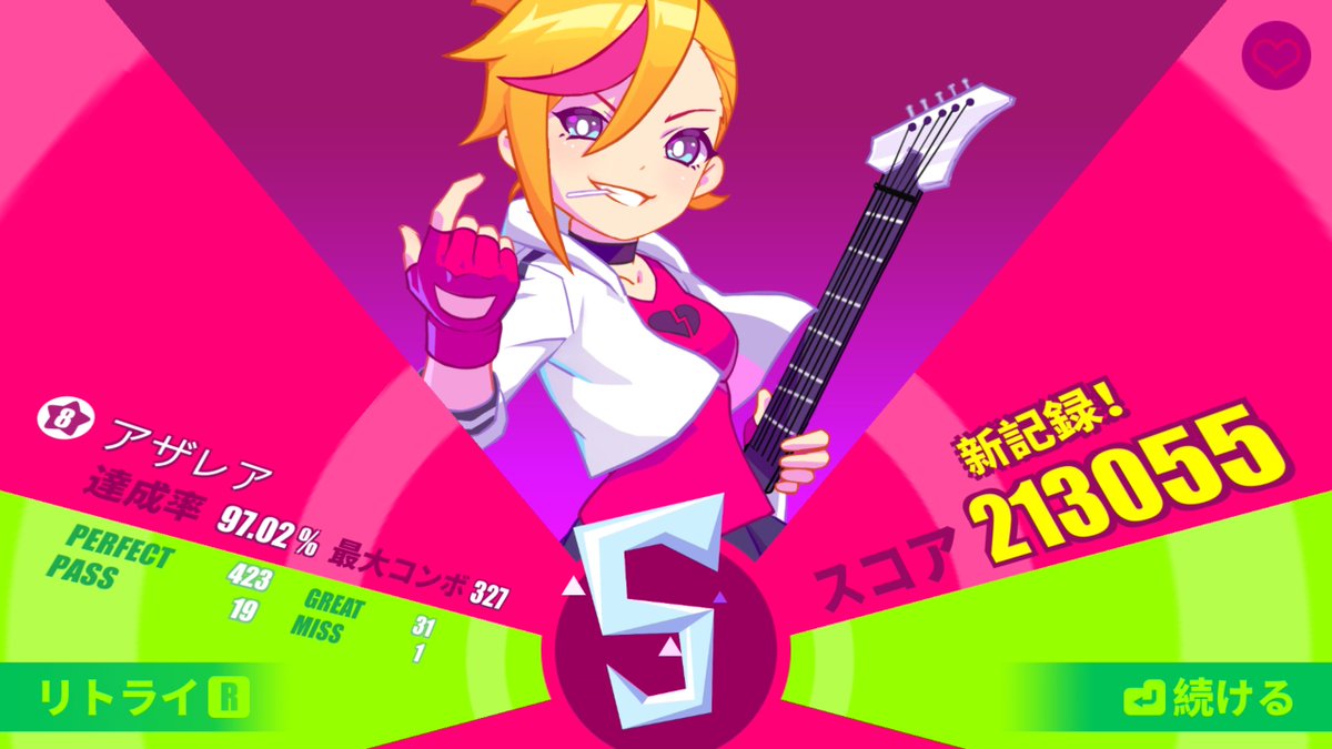 itaruotton's tweet photo. #MushDash 、アップデートで追加された10曲を全曲遊んだー♪
ミス1回でフルコンを逃すという、ある意味レアな実績を取ってしまいましたw #Steam https://t.co/VldwP2WiBF