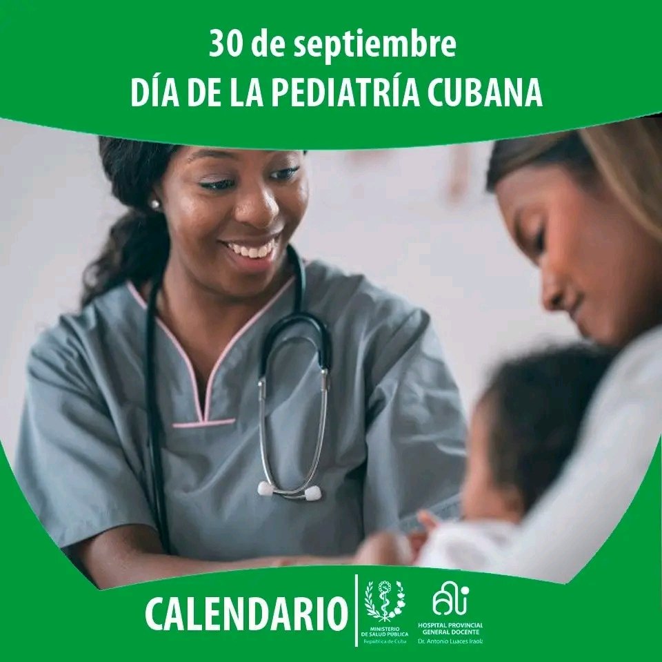 Desde #CienfuegosXMásVictorias enviamos nuestras felicitaciones para todos estos super héroes de la Pediatría Cubana. Gracias por tanto amor y cuidado que brindan a nuestros 👦 👧 
#CubaPorLaVida
#CubaEsSalud