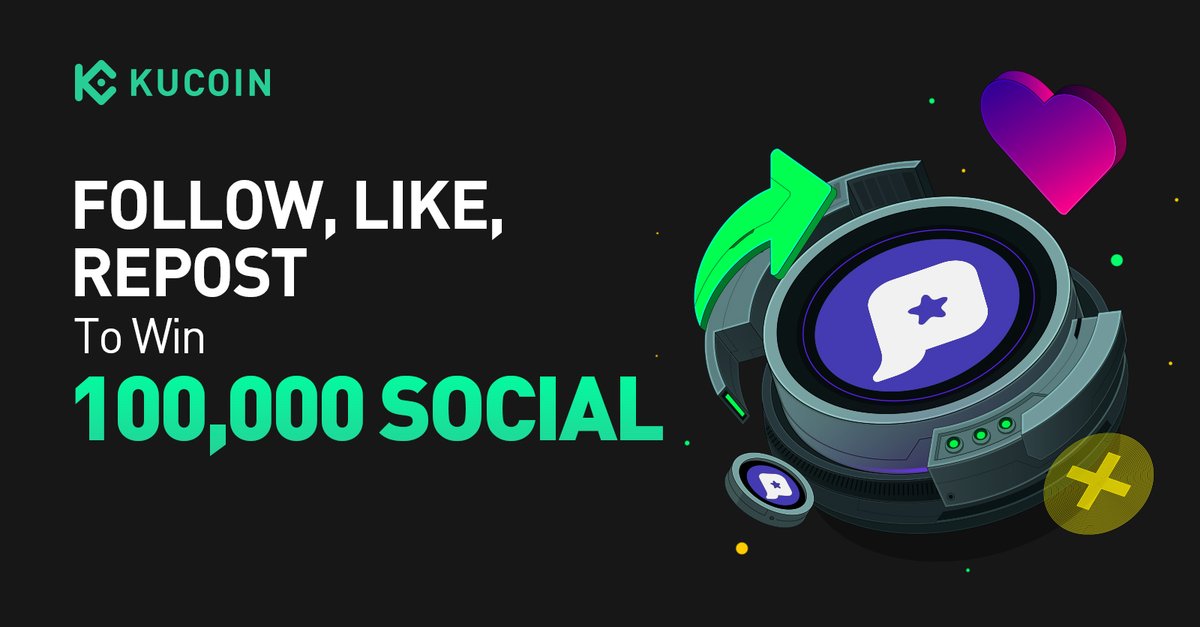 🎉 #Giveaway: Celebrate $SOCIAL listing on #KuCoin! 🎁
 
1️⃣ Follow <a href="/kucoincom/">KuCoin</a> &amp; @phaverapp
2️⃣ Repost, Like with quote "Trade $SOCIAL on #KuCoin!" + tag 3 friends
3️⃣ Fill in form: forms.gle/UycRyyGu4Jp4uo…
 
🎁100,000 SOCIAL for 100 winners
⏰ 48 hours