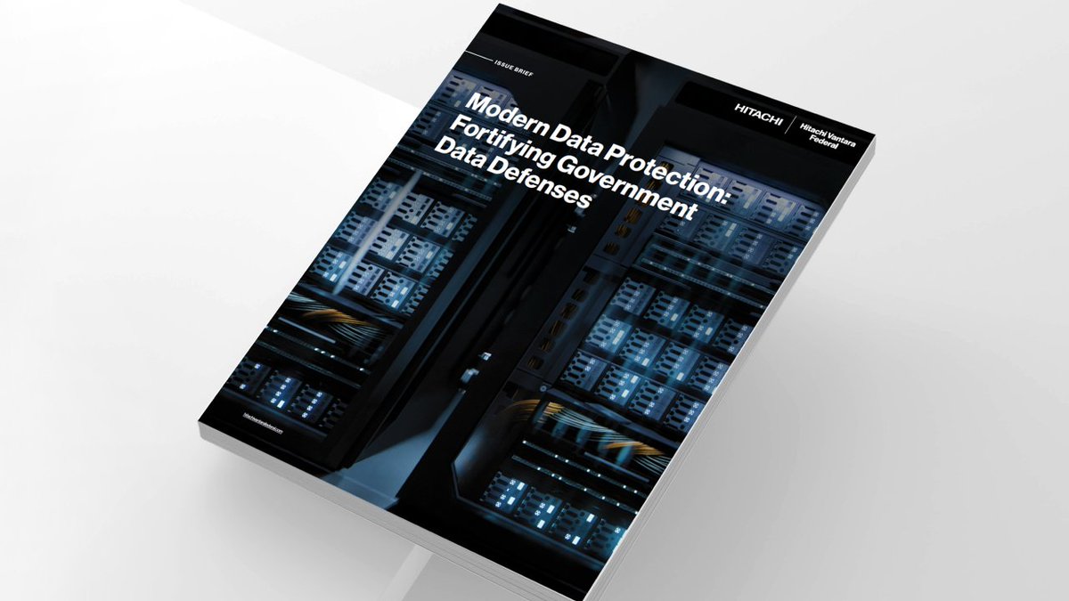 It’s time for government agencies to take a modern, multilayered approach to protect against #cyber threats and ensure data availability and recoverability. See how Hitachi Vantara can help: ow.ly/t02e30sGC50