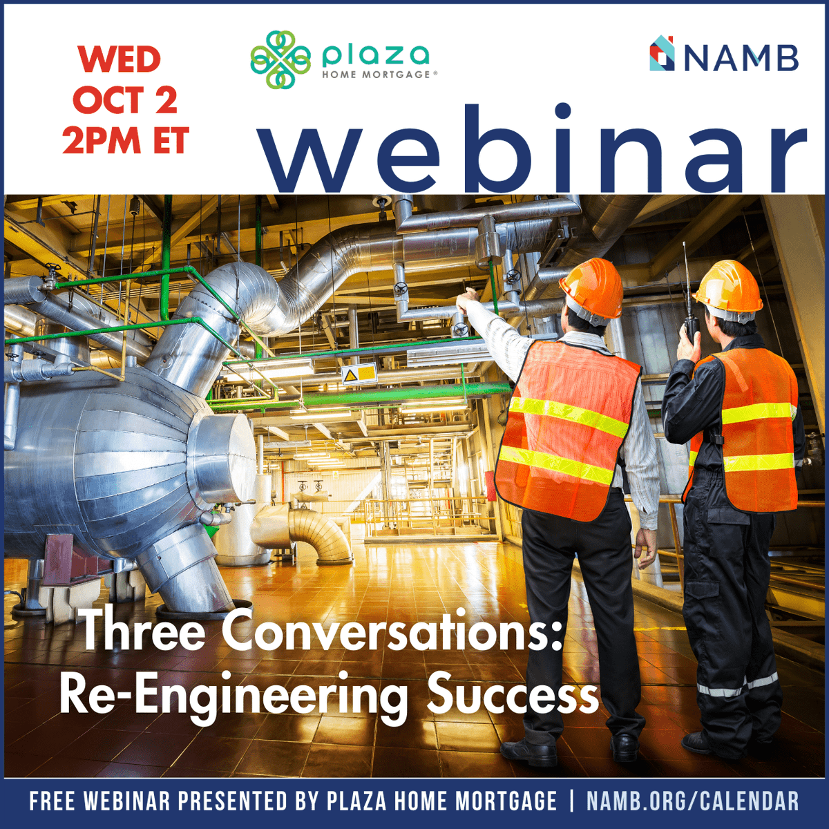NAMBpros's tweet image. Re-think how you approach business in this free webinar from NAMB &amp;amp; @Plaza Home Mortgage, Inc. Regional VP of Sales Noah Schuffman shares tips to drive loans with first-time homebuyers, all-cash buyers &amp;amp; RE investors. Wed, Oct 2, 2pm ET. Register now: zurl.co/AlAG