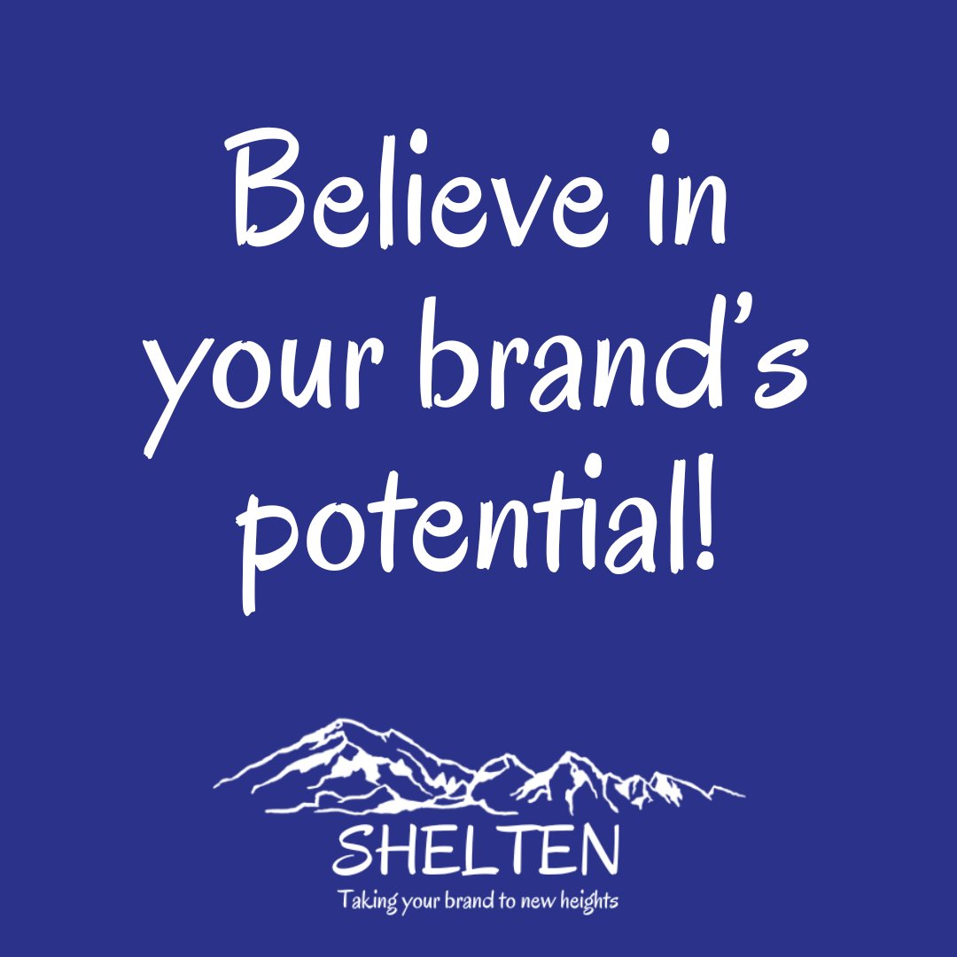 Your brand has the potential to change the game. Believe in it today, and the world will follow. 🌍✨ #TeamShelten #BrandAwareness #BelieveInYourself