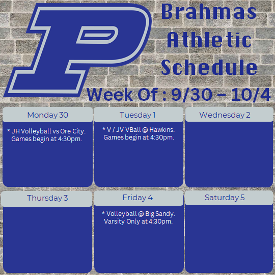 This Week in Brahma Athletics!